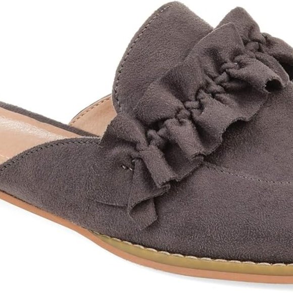 NEW Journee Collection Womens KESSIE Slides Loafer Mule Shoes SZ 7 Grey - Picture 2 of 10